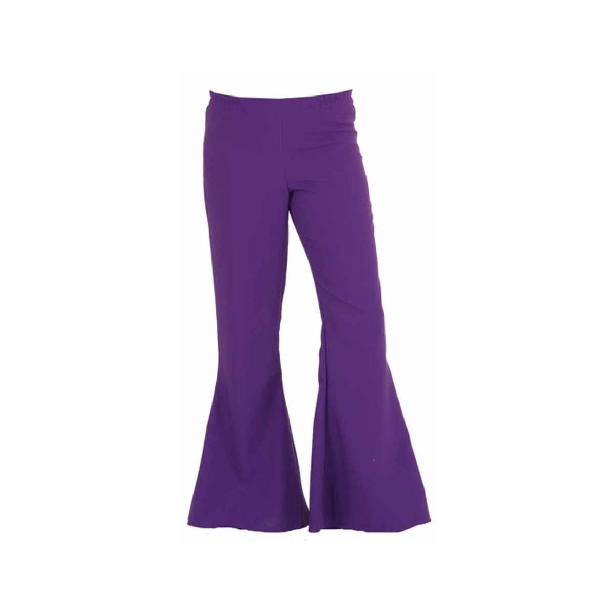 Pantaloni anni 70 zampa viola