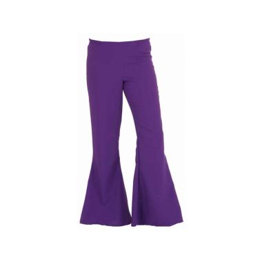 Pantaloni anni 70 zampa viola