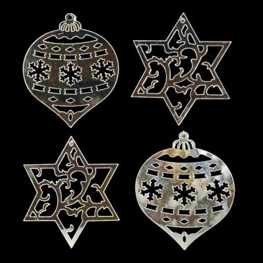 Vetrofanie natale specchio modello a Set 4 pz