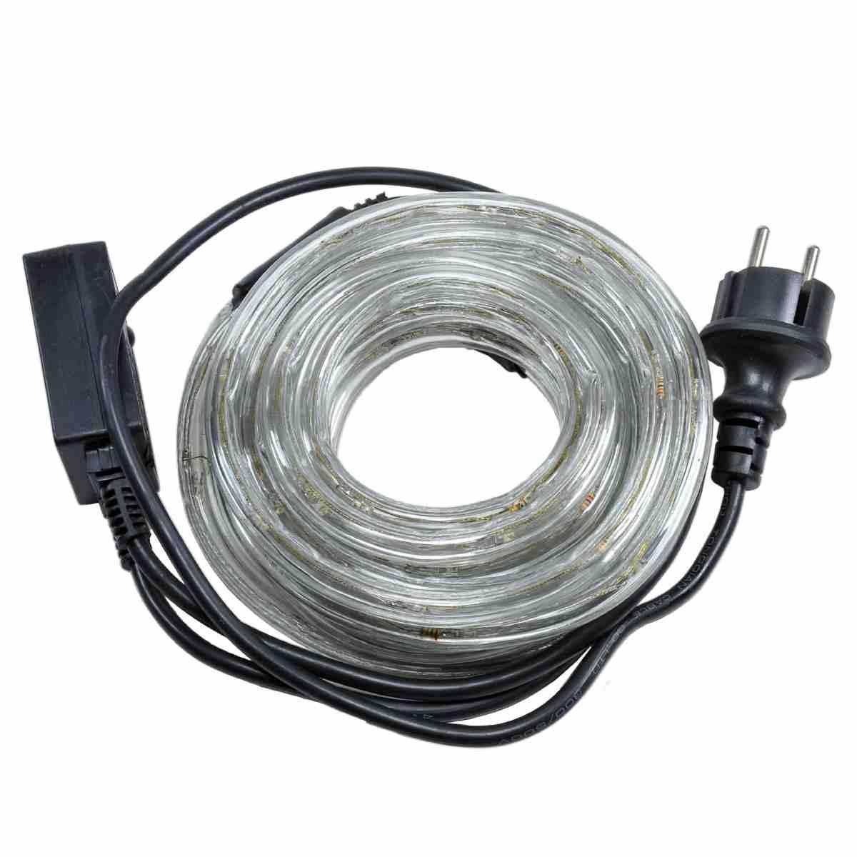 Luci di natale esterno tubo 6 led mt bianco freddo 3 vie