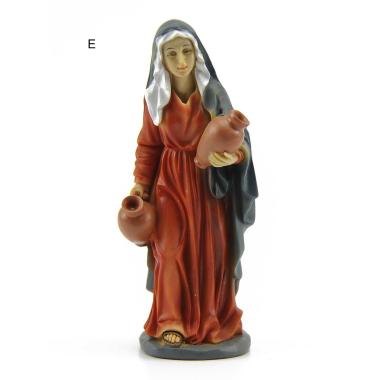 Statua presepe 15 cm donna due anfore
