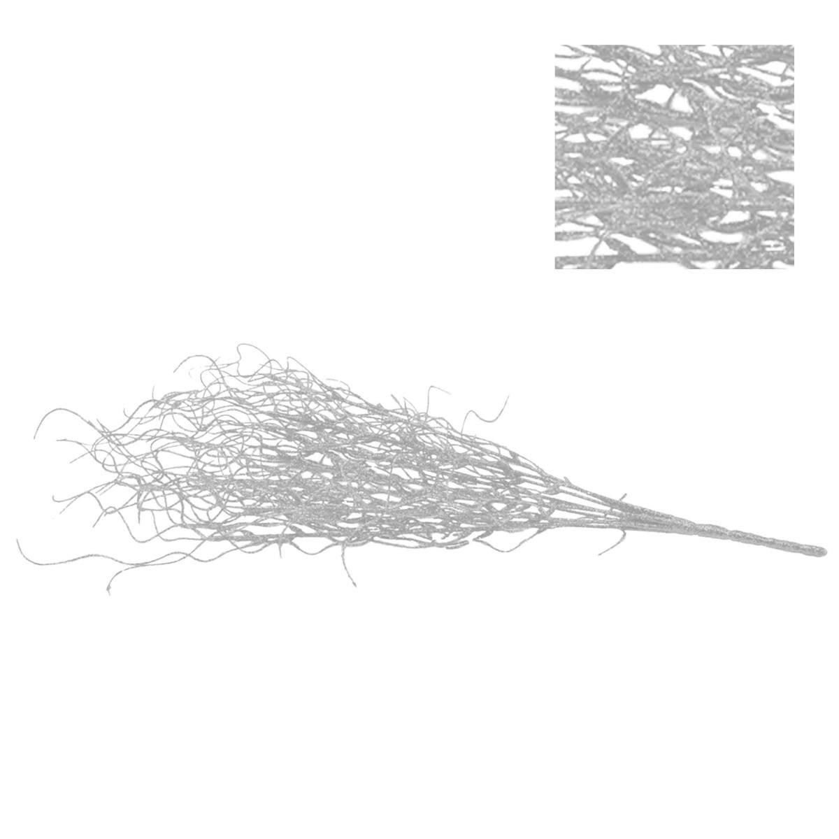 Fiore natale ramo glitter 4 colori 50 cm