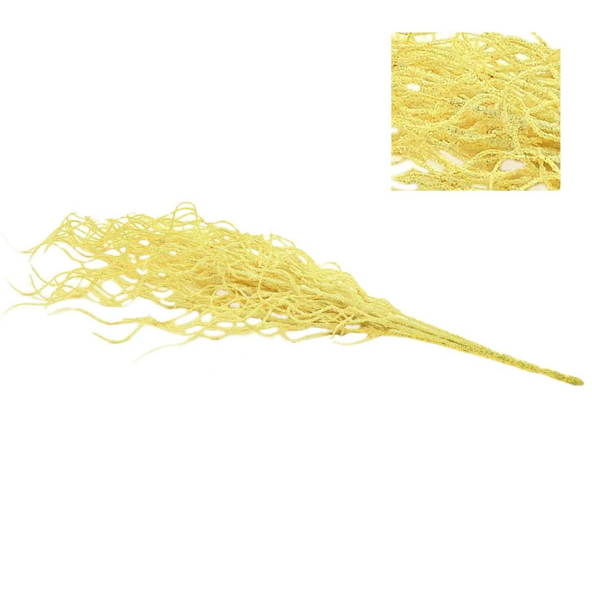 Fiore natale ramo glitter 4 colori 50 cm