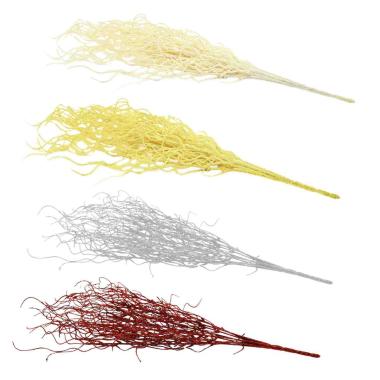 Fiore natale ramo glitter 4 colori 50 cm