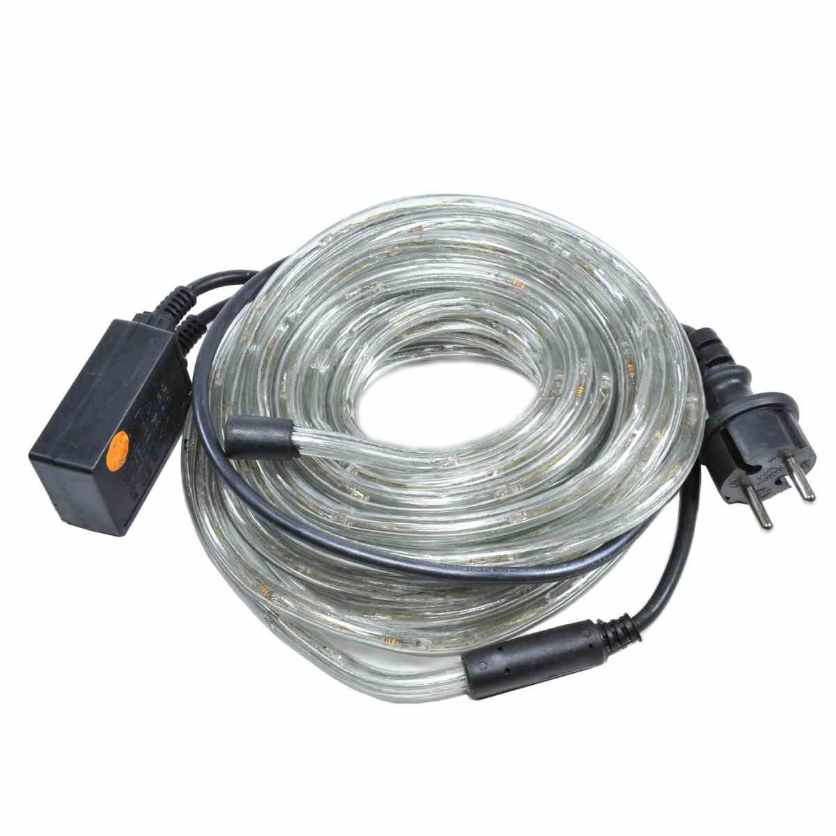 Luci di natale esterno tubo led bianco caldo 3 vie