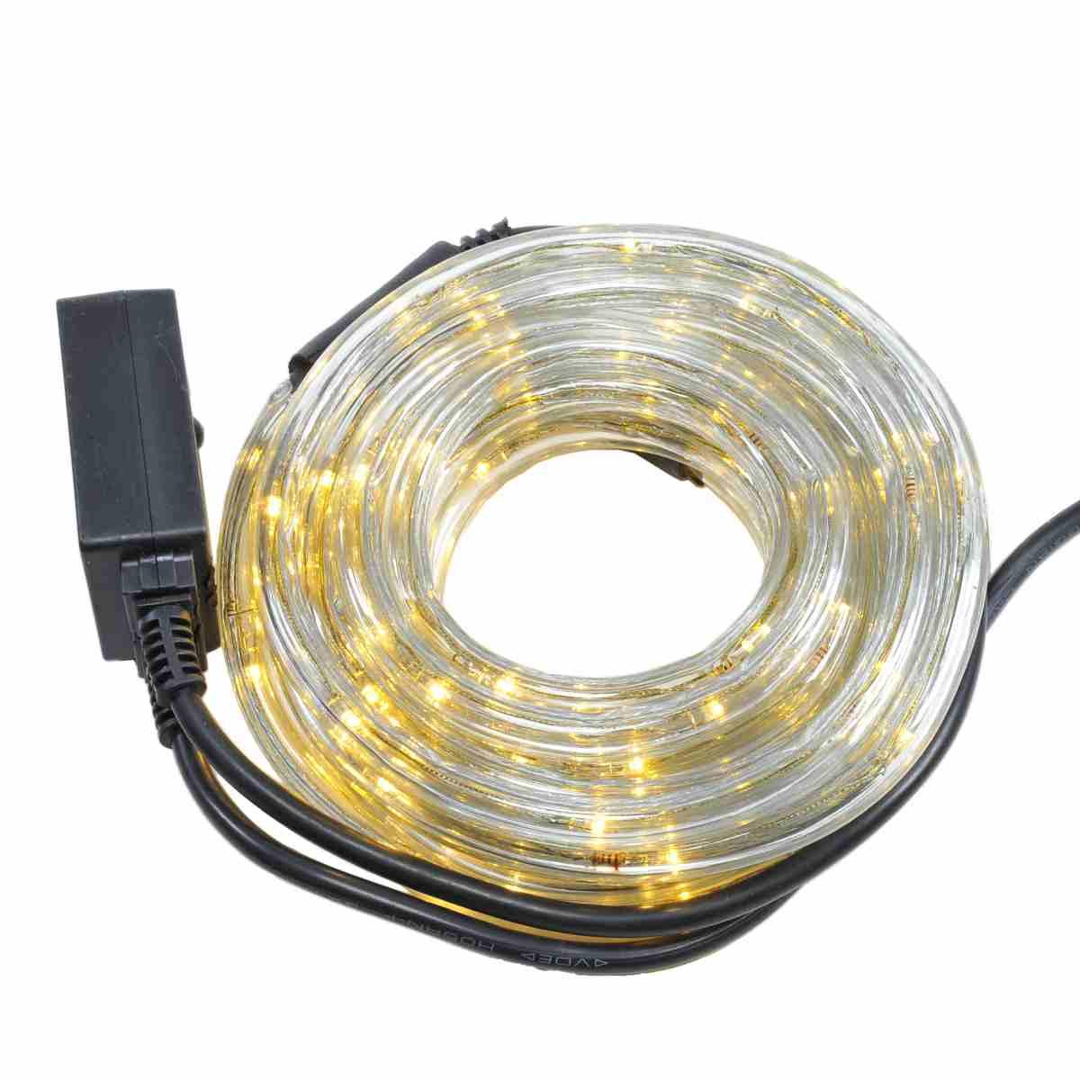 Luci di natale esterno tubo 6 led mt bianco caldo 3 vie