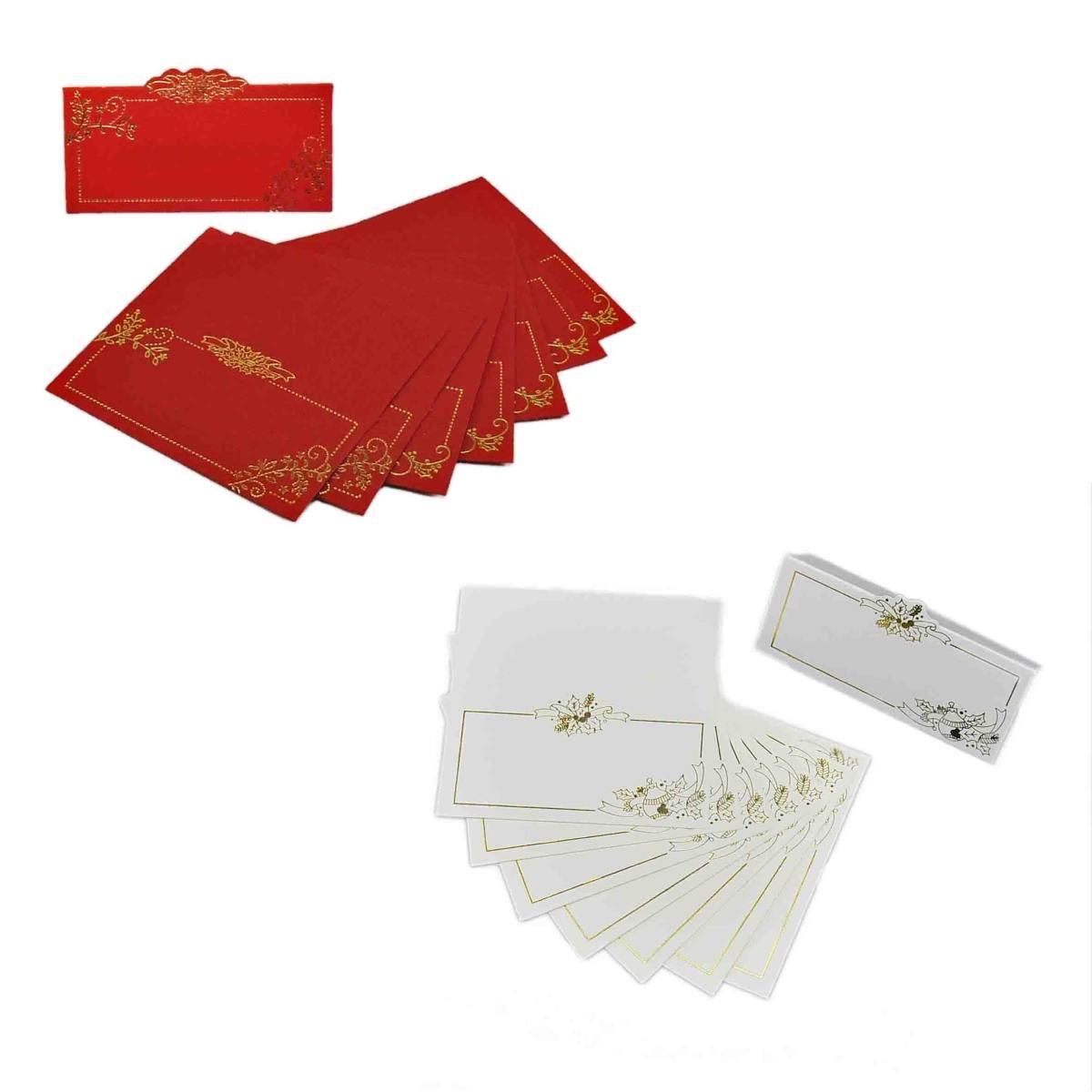 Biglietto natale pieghevole Set 8 pz