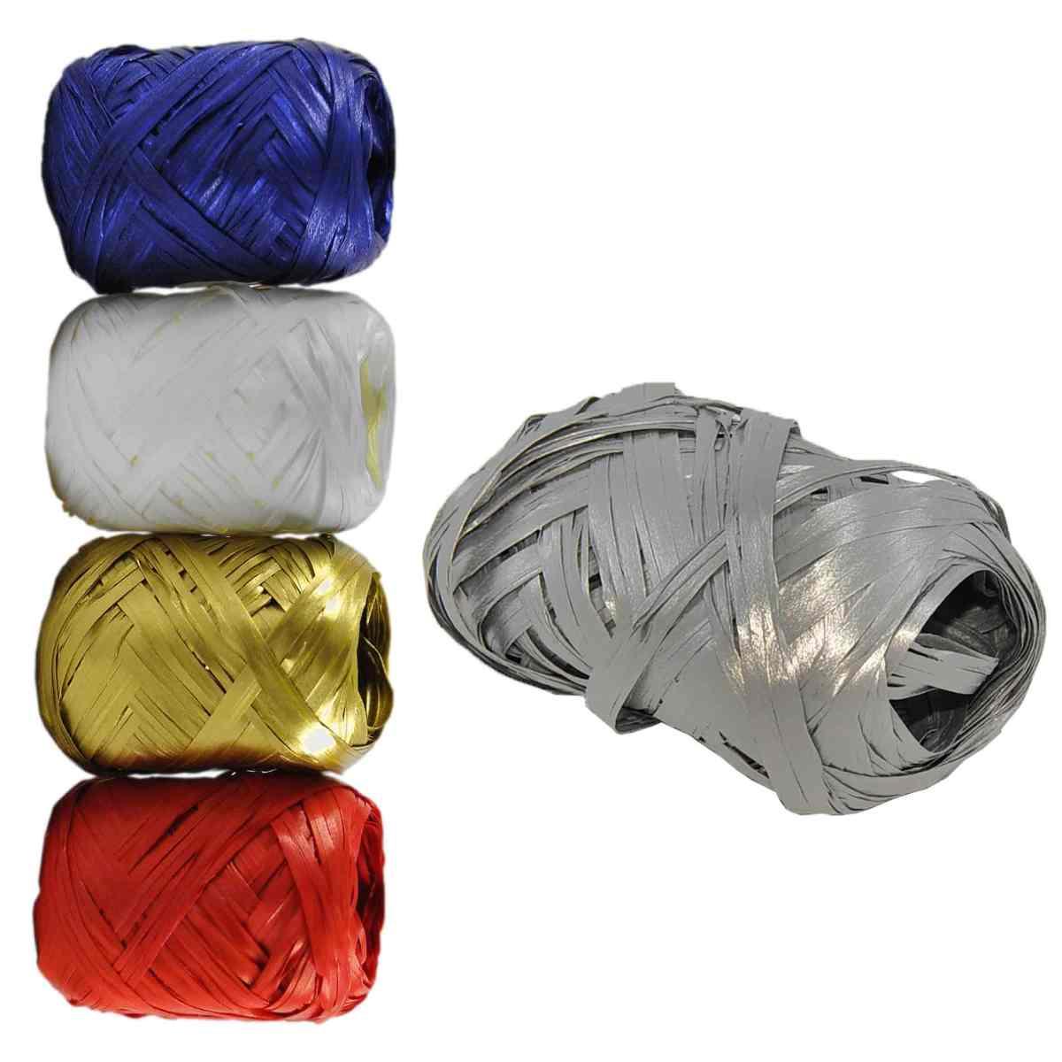 Nastro natalizio raffia 5 colori