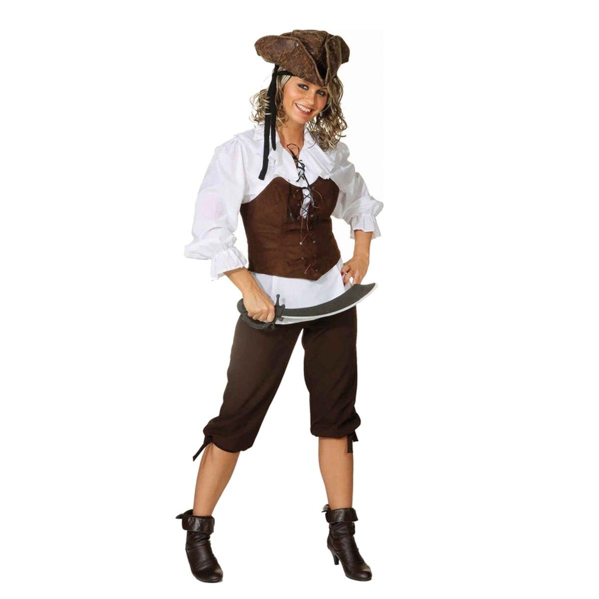 Pantaloni 3 4 marrone corti