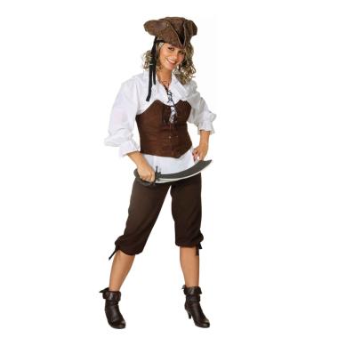 Pantaloni 3 4 marrone corti