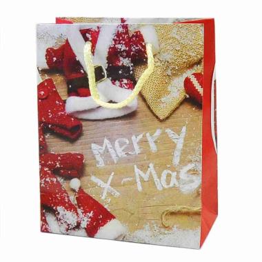 Busta regalo natale xmas 18 x 14 x 7 cm