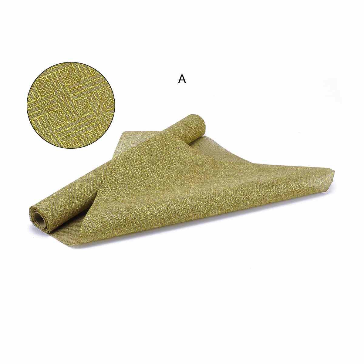 Juta in rotolo beige 6 decon oro assortito 48 x 270 cm