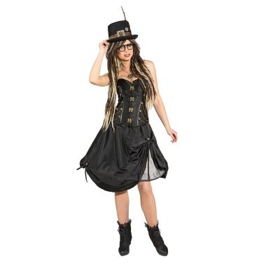 Gonna steampunk nera cerchio
