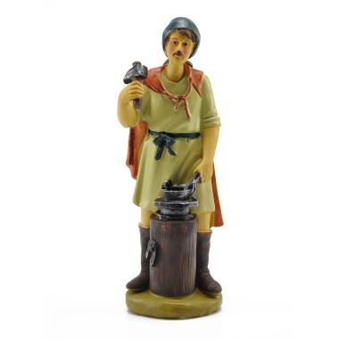 Statua presepe 25 cm maniscalco incudine