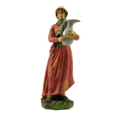 Statua presepe 25 cm donna brocca