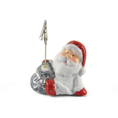 Porta bigliettino babbo natale 9,5 cm
