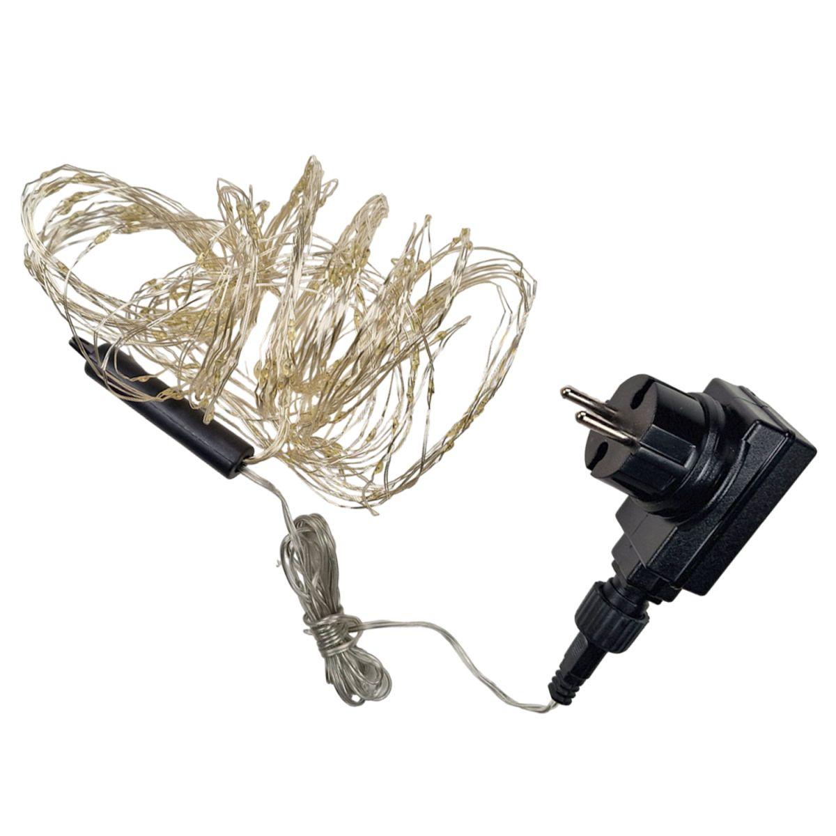 Luci di natale interno 180 led gocce bianco freddo gioch