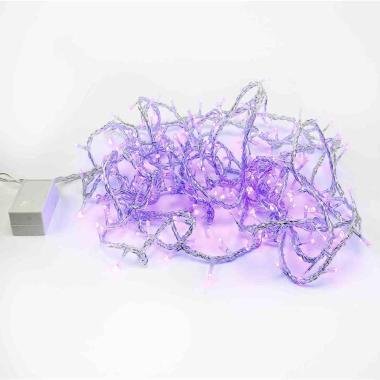 Luci di natale interno 240 led blu cavo trasp giochi