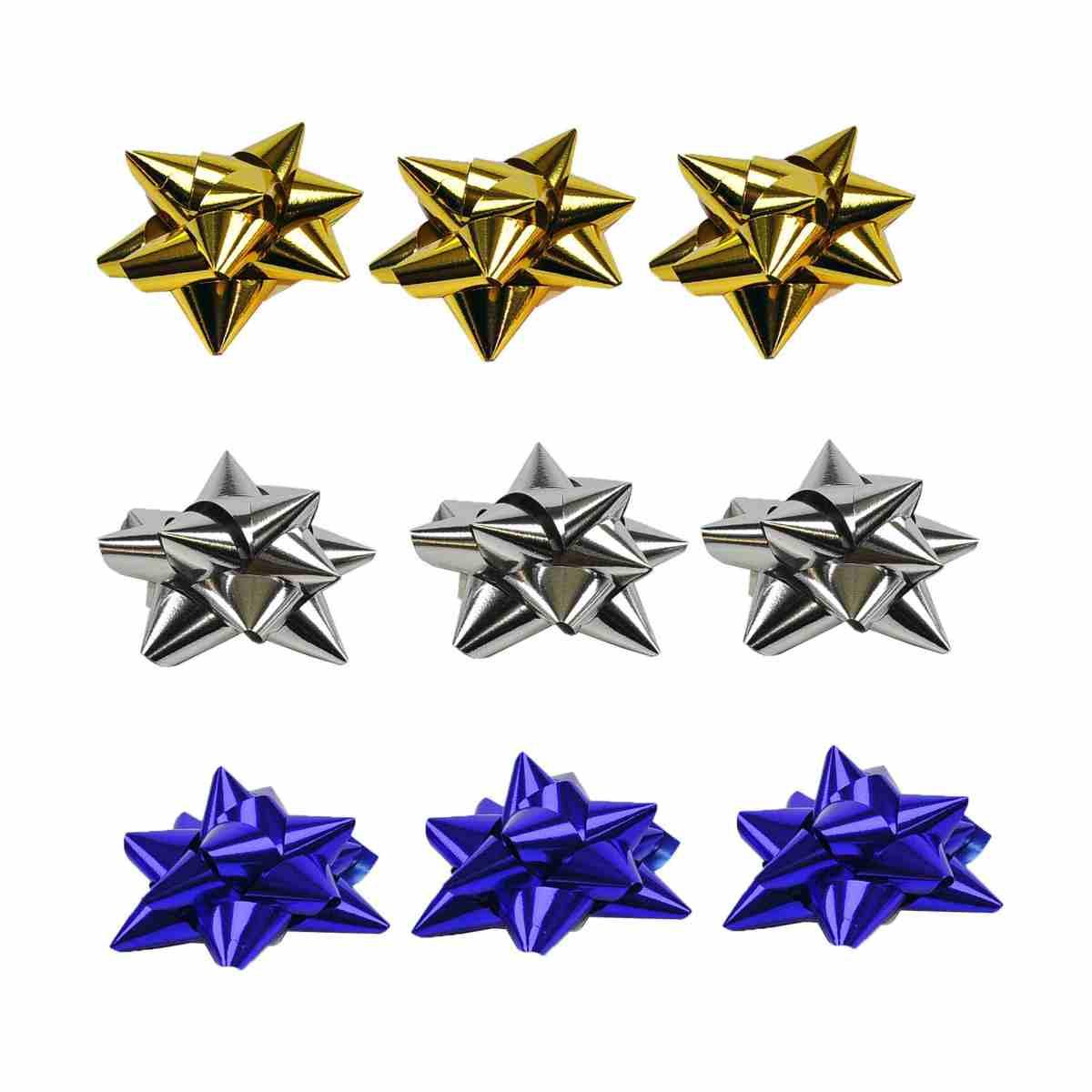 Coccarda natale 4 colori Set 3 pz