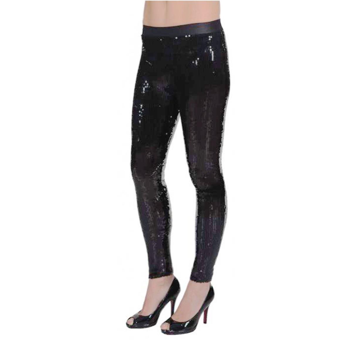 Leggins nero paillettes