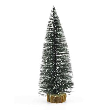 Albero presepe abete verde innevato 31 cm