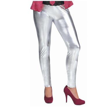 Leggins argento lucido