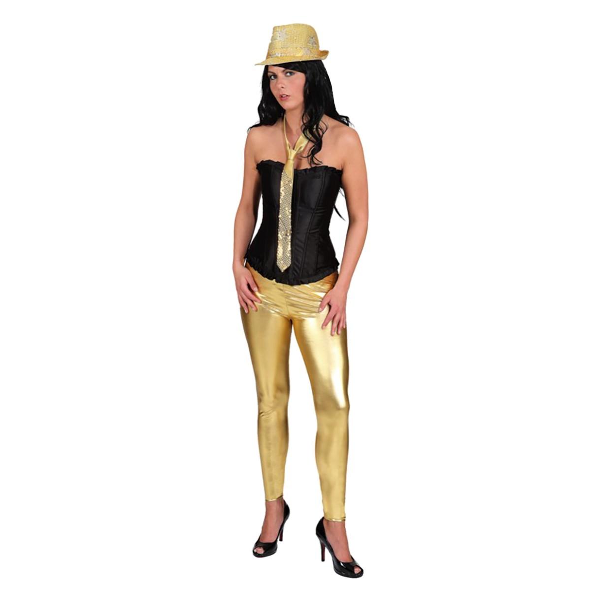 Leggins oro lucido
