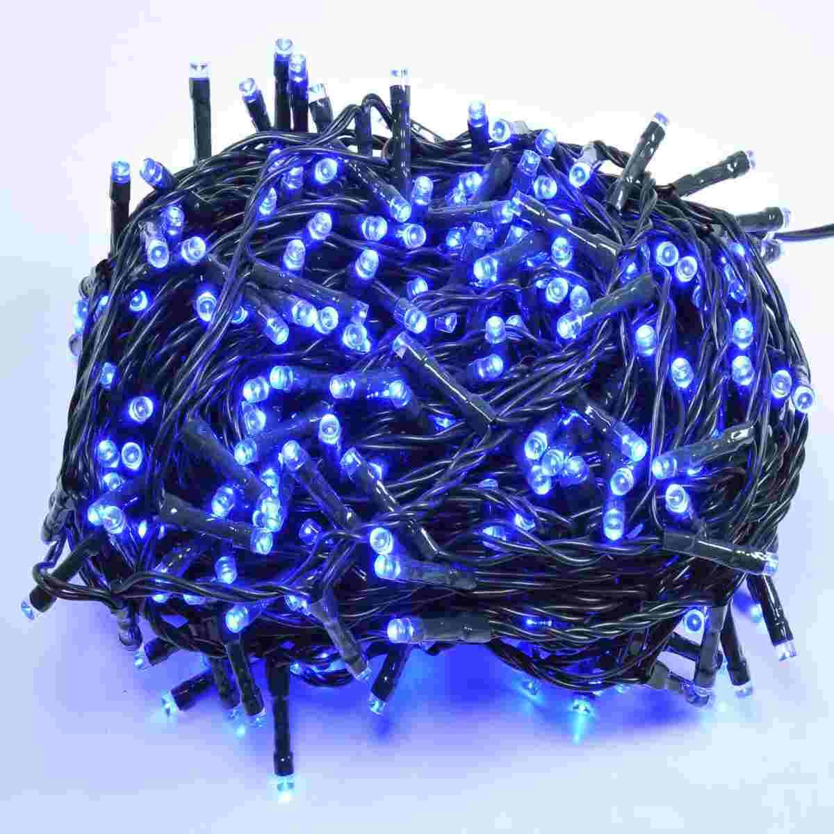 Luci di natale esterno 360 led blu giochi luce