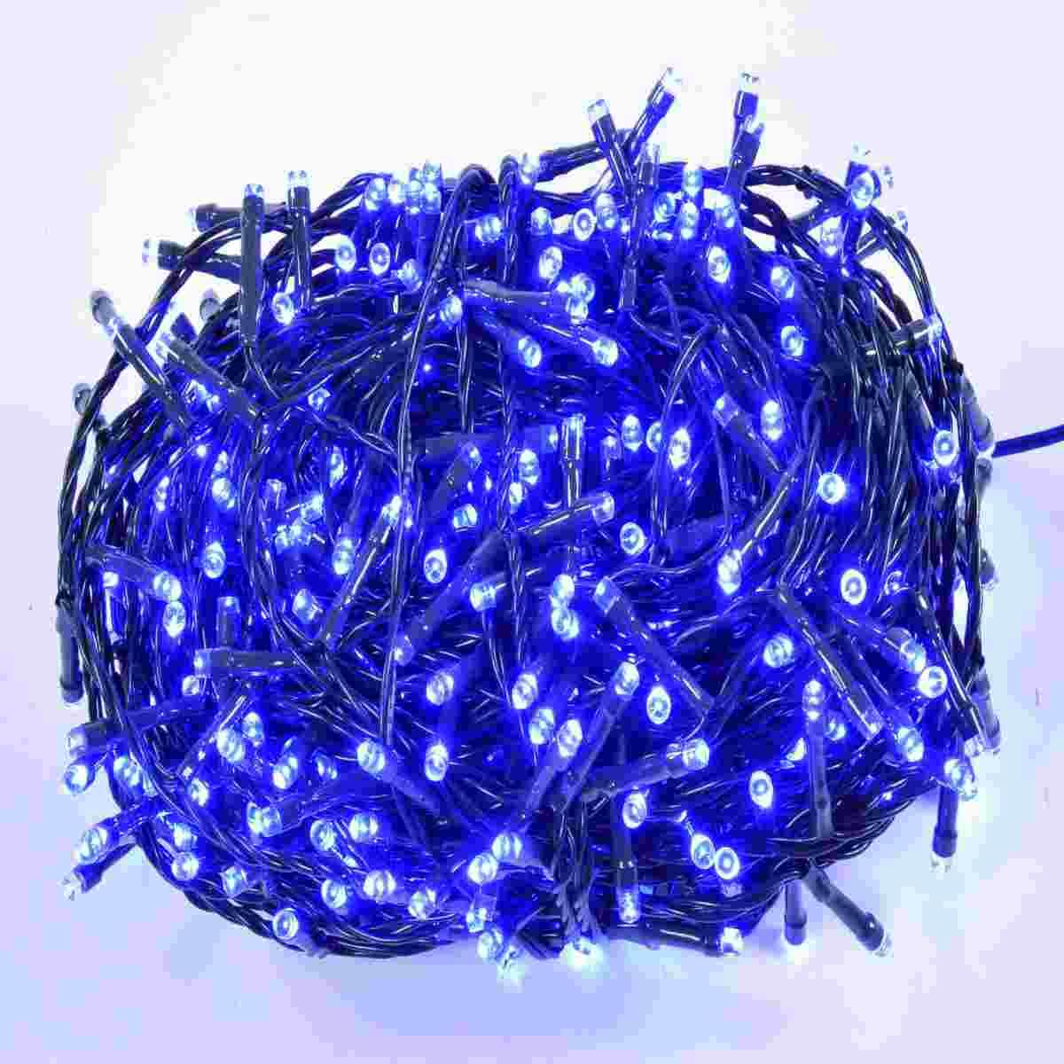 Luci di natale esterno 480 led blu giochi luce