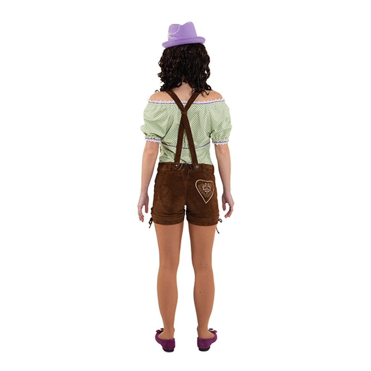 Costume salopette tirolese marrone