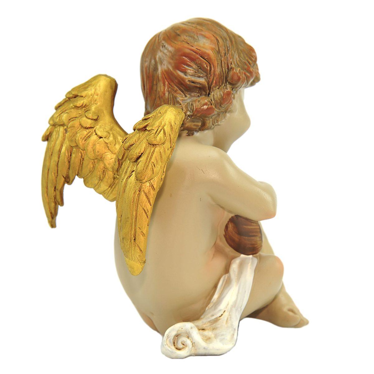Angelo ceramica seduto chitarra 14 cm