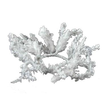 Girocandela natalizio bianco Ø 28 cm