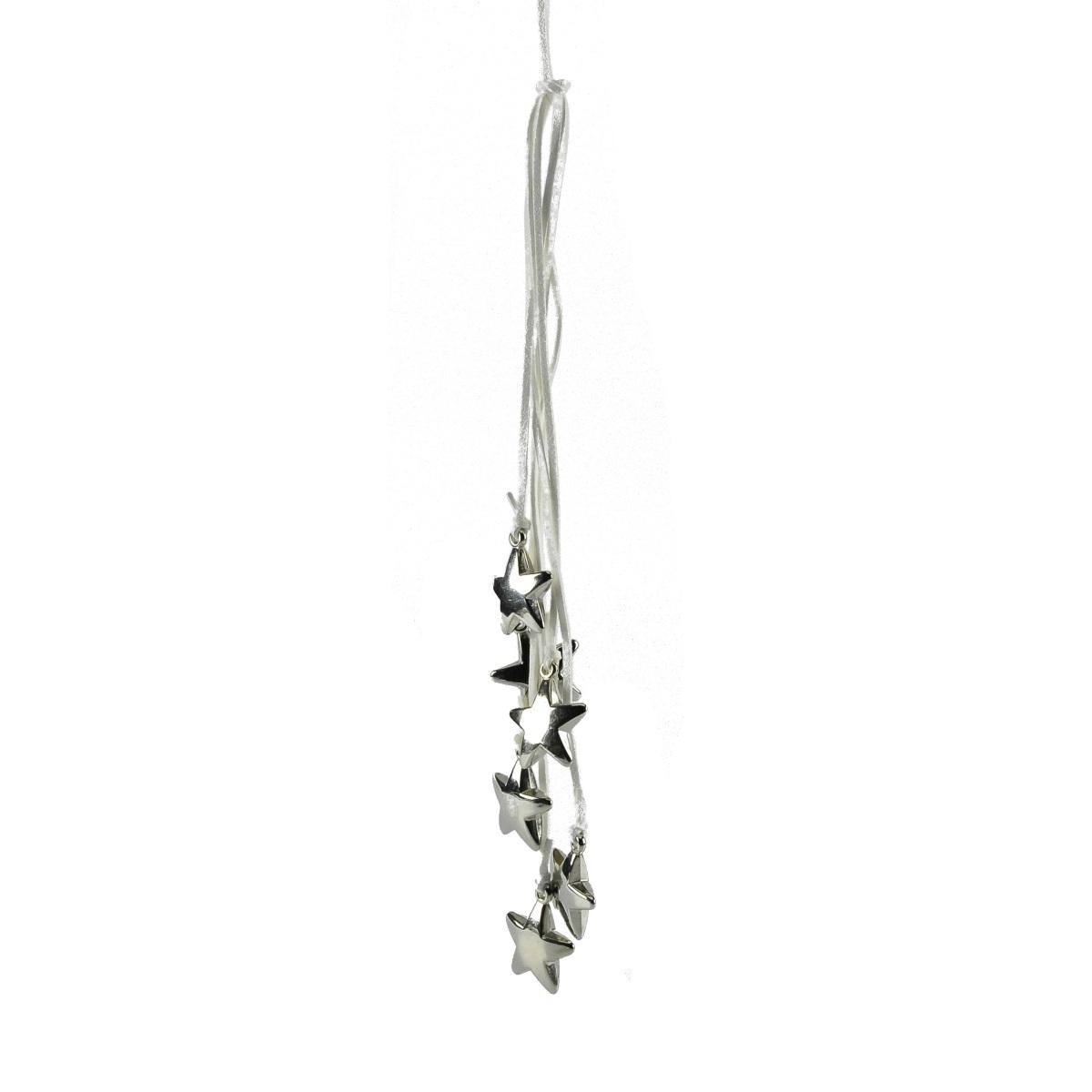 Decorazione natalizia stelle metallo Set 6 pz