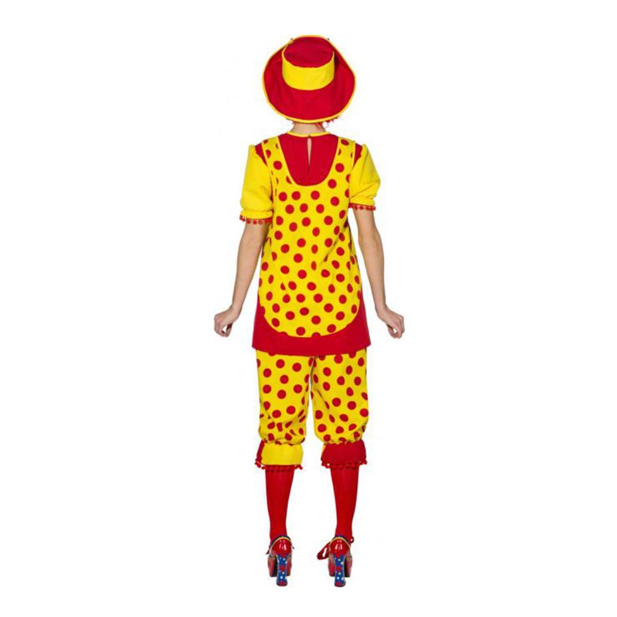 Costume clown giallo rosso