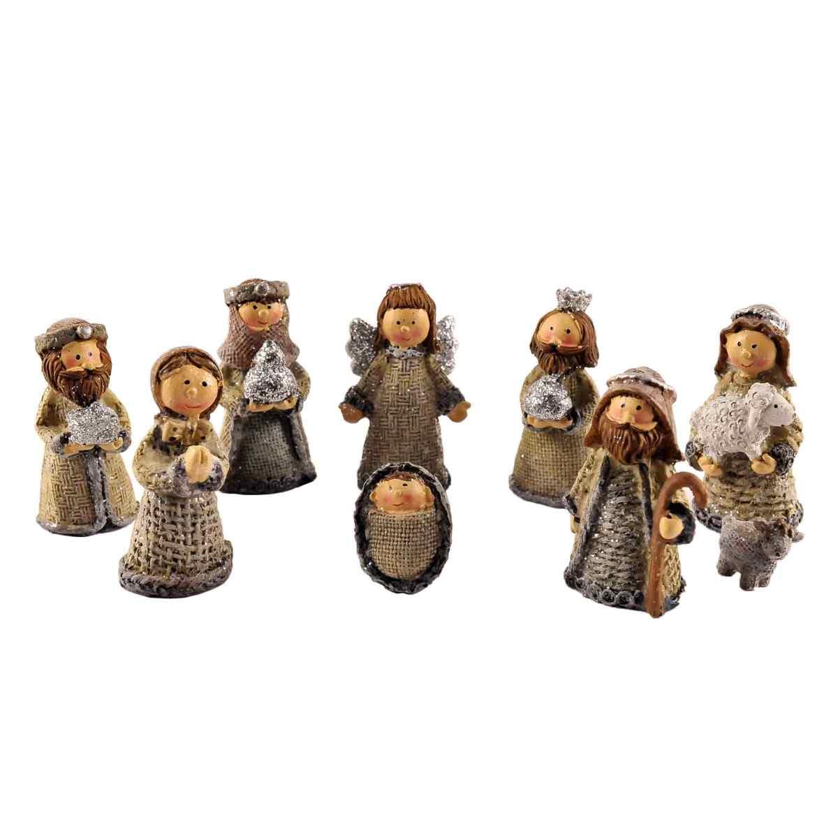 Statua presepe 8 cm natività mini
