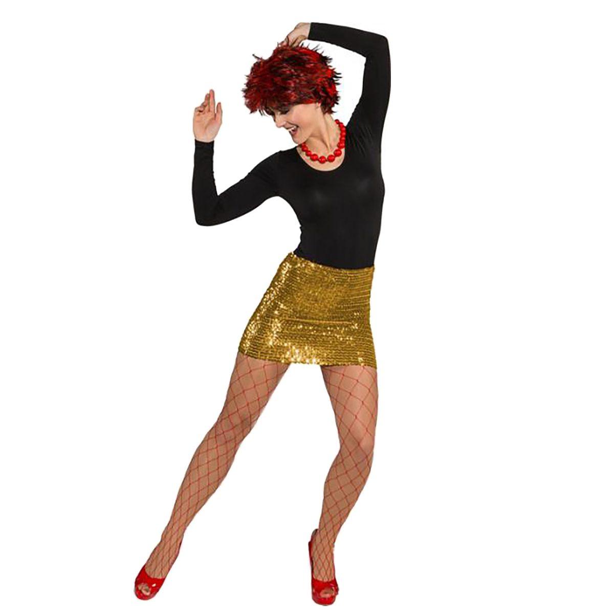Gonna top paillettes oro