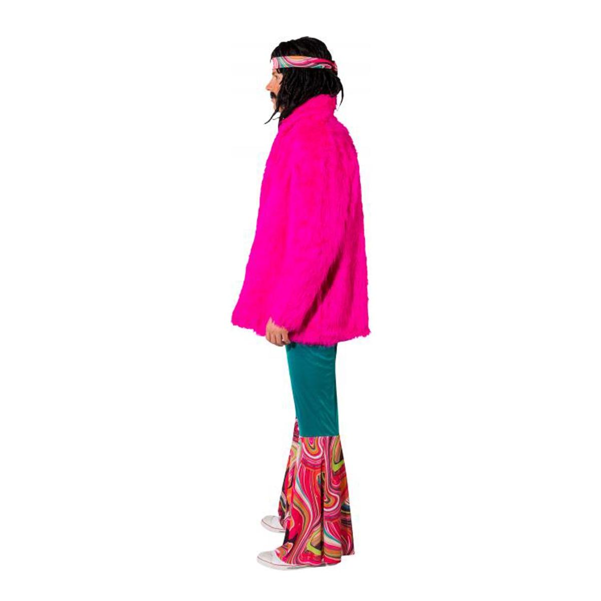 Giacca pelliccia disco rosa