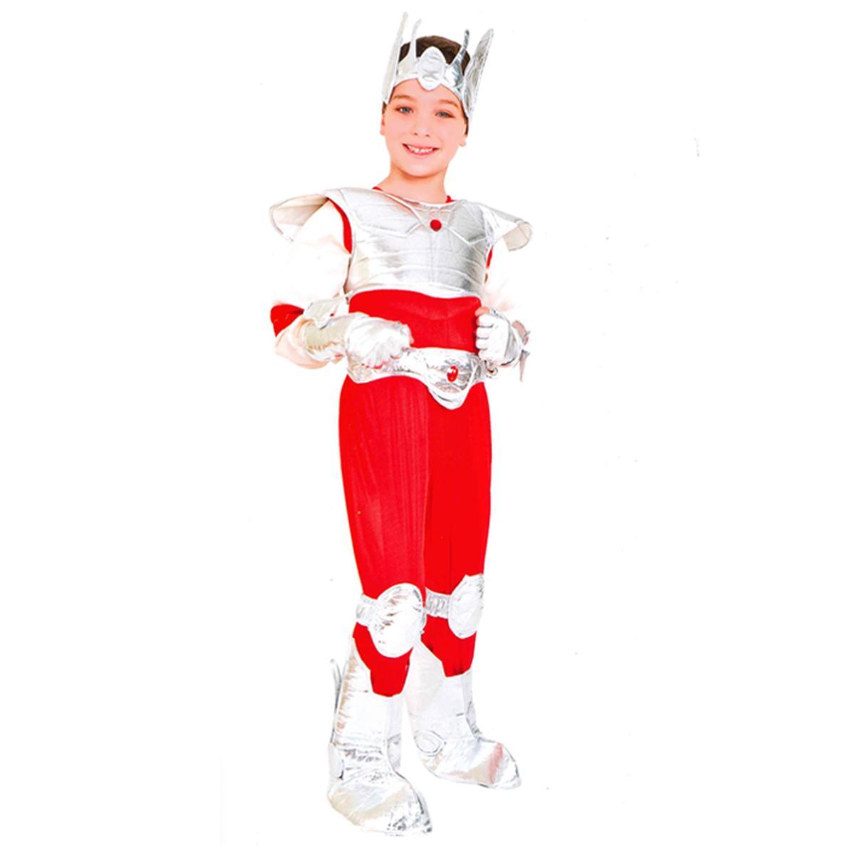Costume super eroi cavaliere argento
