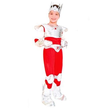 Costume super eroi cavaliere argento