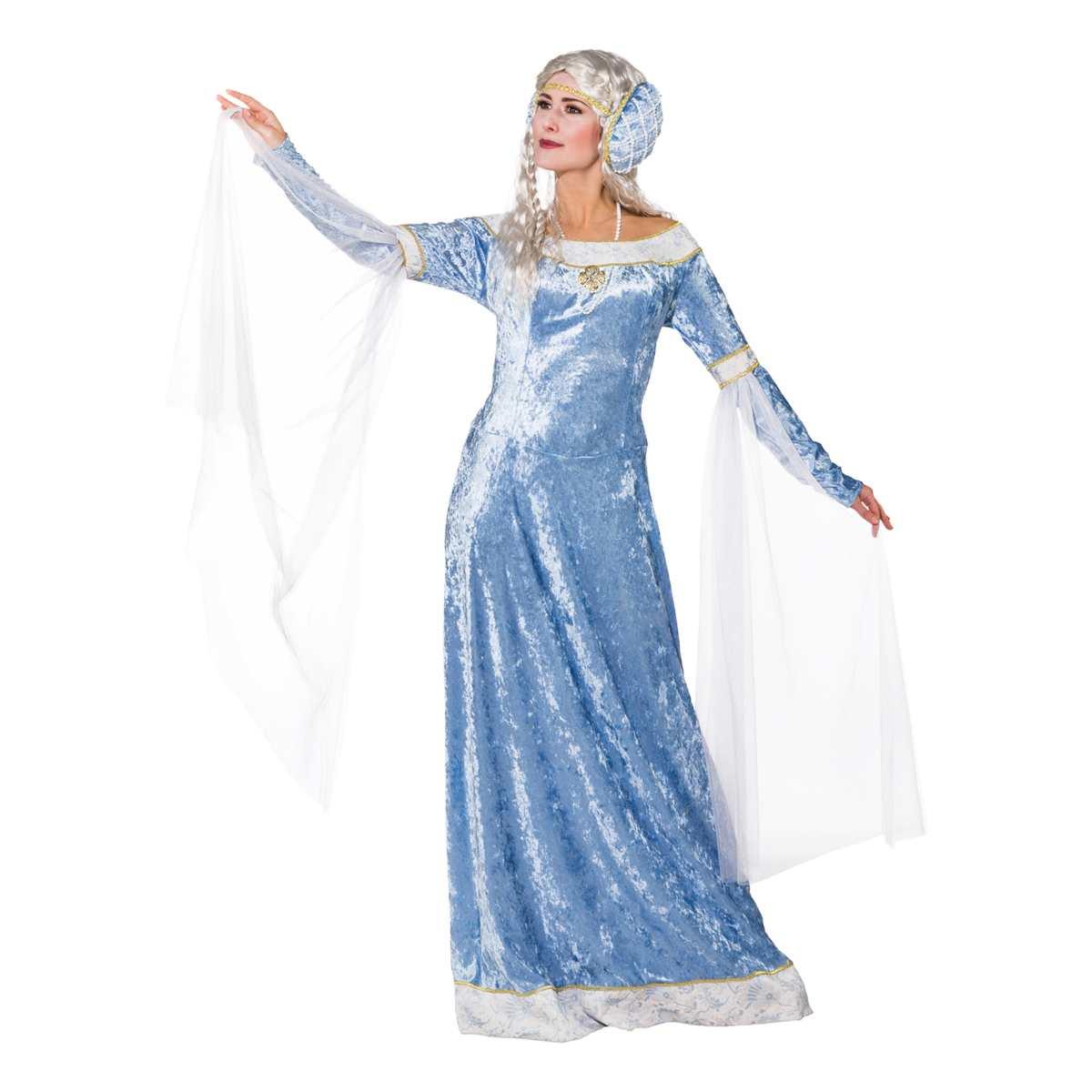 Costume principessa medievale azzurro