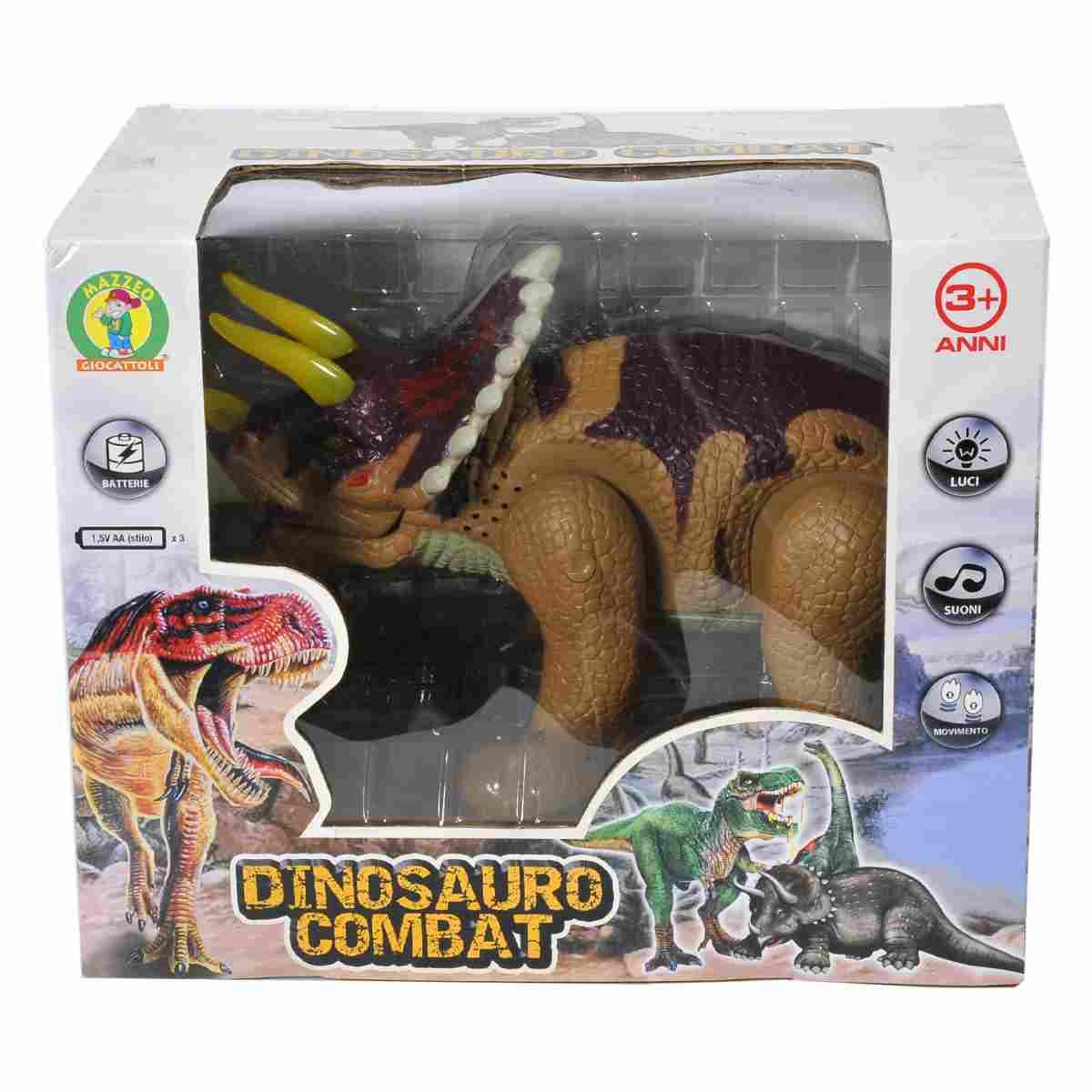 Gioco dinosauro combat mov luci suoni 2 colori