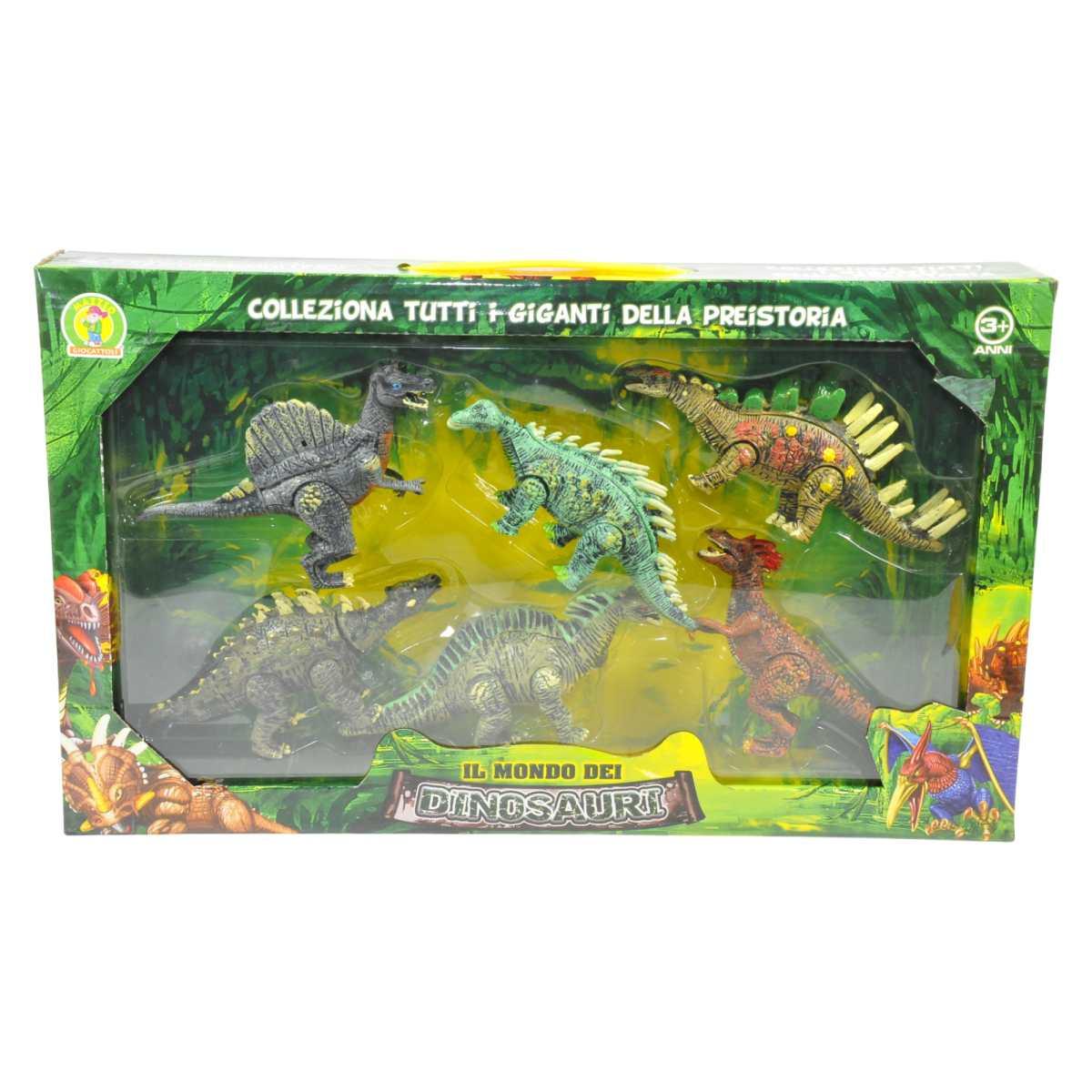 Gioco il mondo dei dinosauri Set 6 pz