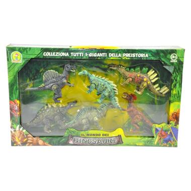 Gioco il mondo dei dinosauri Set 6 pz