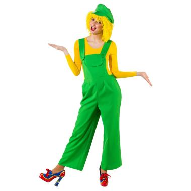 Costume tuta salopette verde