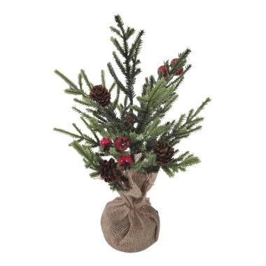 Fiore natale vaset dato bacche juta