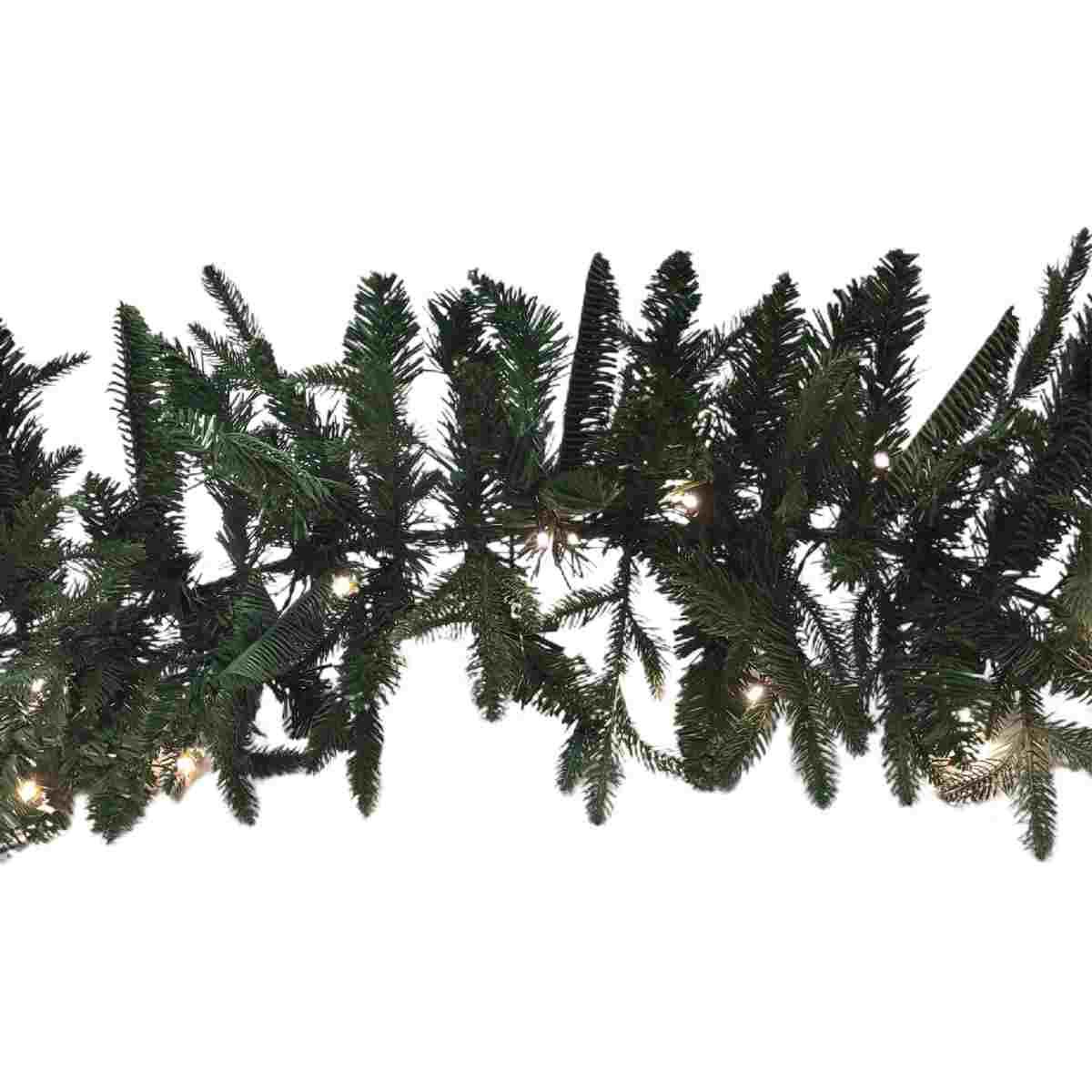 Ghirlanda natalizia verde led batteria 270 cm