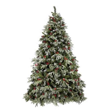 Albero di Natale 270 cm verde pino murge bacche inn