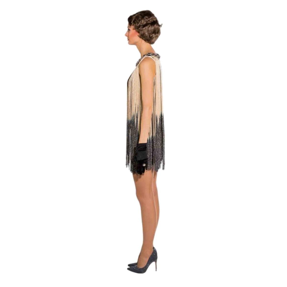 Costume charleston nero frange