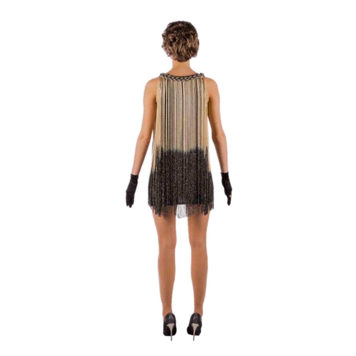 Costume charleston nero frange