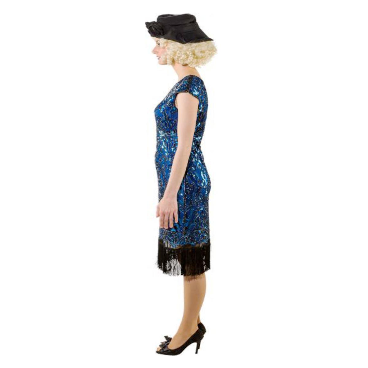 Costume charleston anni 20 blu
